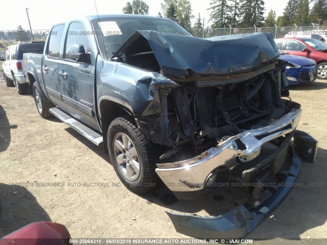 3GTRKWE34AG217572 - 2010 GMC SIERRA K1500 SLT BLUE photo 1