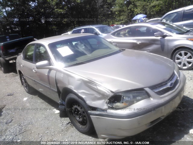 2G1WF52E239320292 - 2003 CHEVROLET IMPALA GOLD photo 1