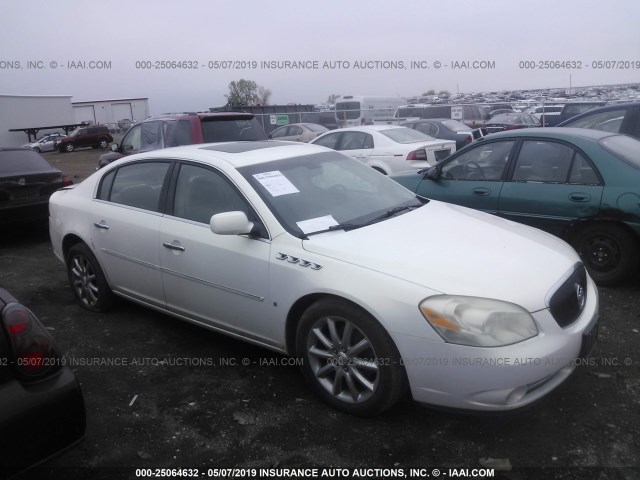 1G4HE57Y67U124141 - 2007 BUICK LUCERNE CXS WHITE photo 1