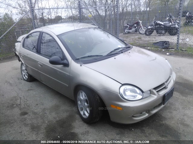 1B3ES56C62D660250 - 2002 DODGE NEON ES TAN photo 1