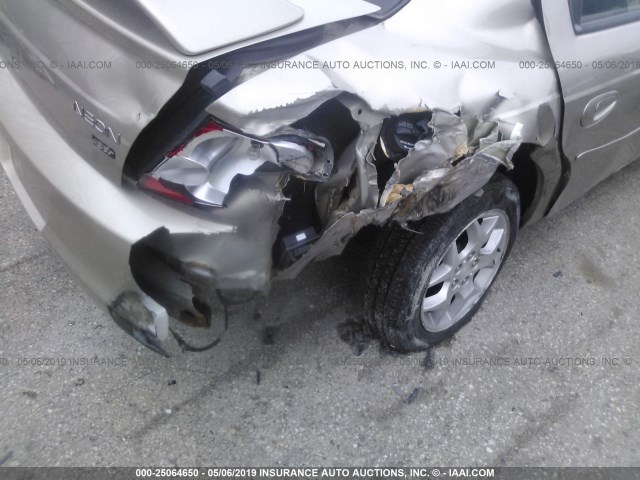 1B3ES56C62D660250 - 2002 DODGE NEON ES TAN photo 6