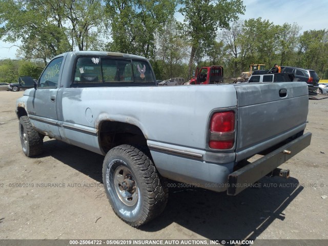 1B7KF26ZXRS585776 - 1994 DODGE RAM 2500 BLUE photo 3