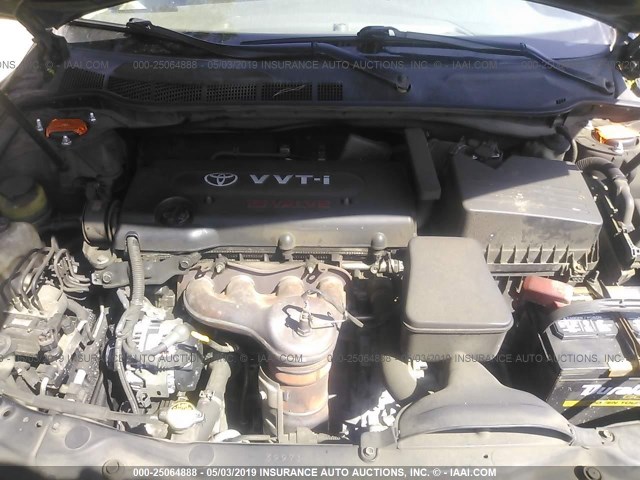 4T1BE46K27U072441 - 2007 TOYOTA CAMRY NEW GENERAT CE/LE/XLE/SE BLACK photo 10