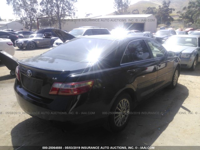 4T1BE46K27U072441 - 2007 TOYOTA CAMRY NEW GENERAT CE/LE/XLE/SE BLACK photo 4