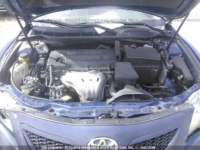 4T1BE46K97U127306 - 2007 TOYOTA CAMRY NEW GENERAT CE/LE/XLE/SE BLUE photo 10