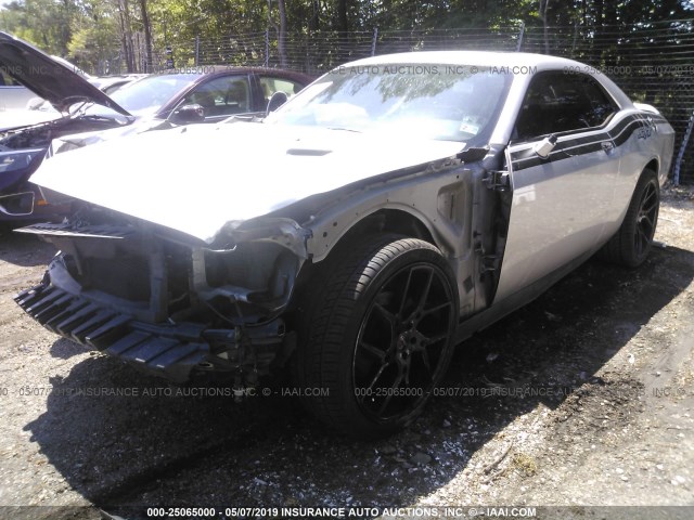 2C3CDYAG5CH146782 - 2012 DODGE CHALLENGER SXT SILVER photo 2