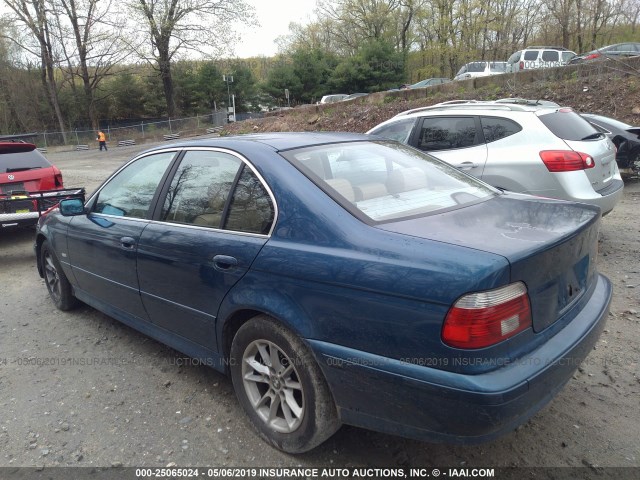 WBADT33433GF43153 - 2003 BMW 525 I BLUE photo 3