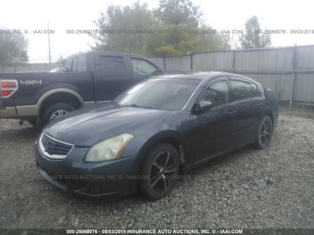 1N4BA41E28C824234 - 2008 NISSAN MAXIMA SE/SL GRAY photo 2