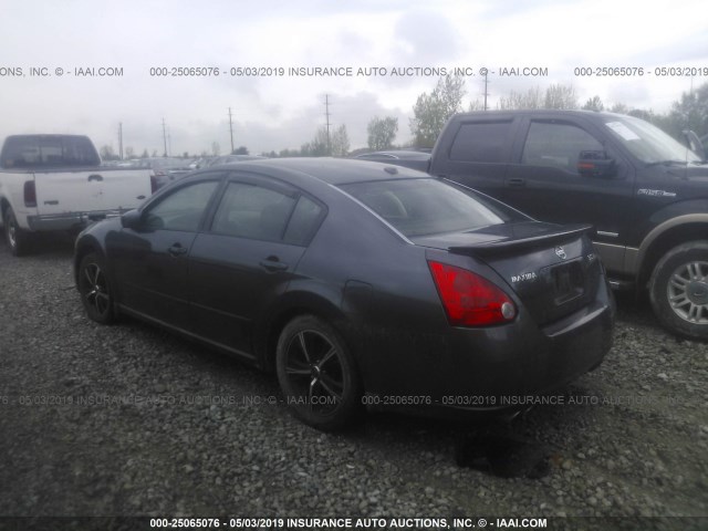 1N4BA41E28C824234 - 2008 NISSAN MAXIMA SE/SL GRAY photo 3