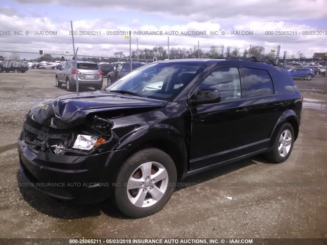 3D4GG57V79T232249 - 2009 DODGE JOURNEY SXT BLACK photo 2