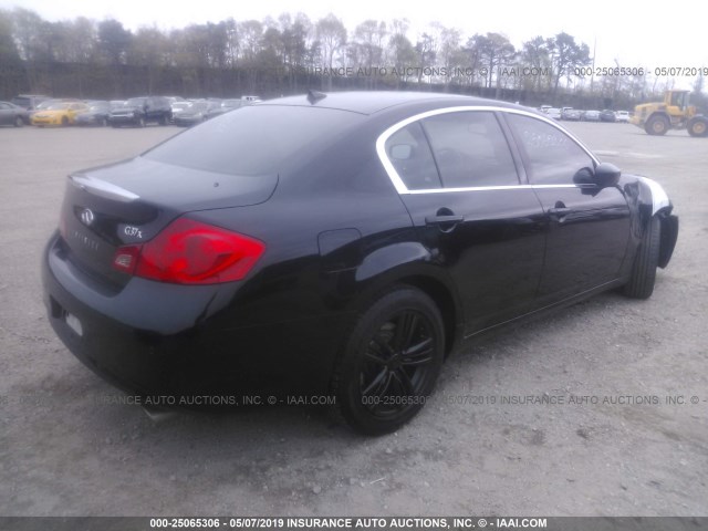 JN1CV6AR6DM768761 - 2013 INFINITI G37 BLACK photo 4