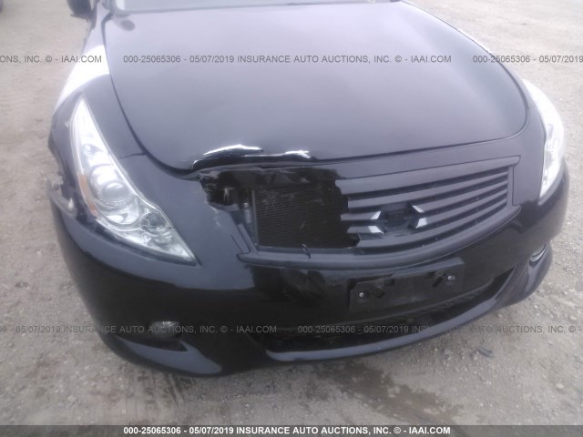 JN1CV6AR6DM768761 - 2013 INFINITI G37 BLACK photo 6