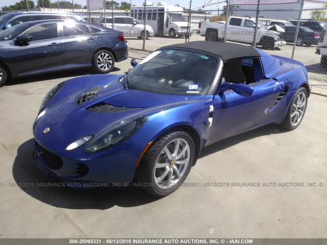 SCCPC11125HL32077 - 2005 LOTUS ELISE BLUE photo 2