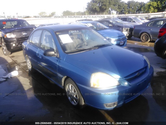 KNADC125036238713 - 2003 KIA RIO BLUE photo 1