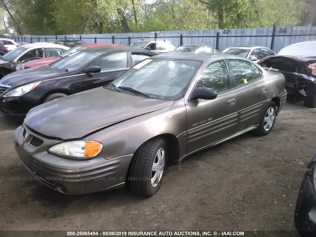 1G2NF52F32C102420 - 2002 PONTIAC GRAND AM SE1 BROWN photo 2