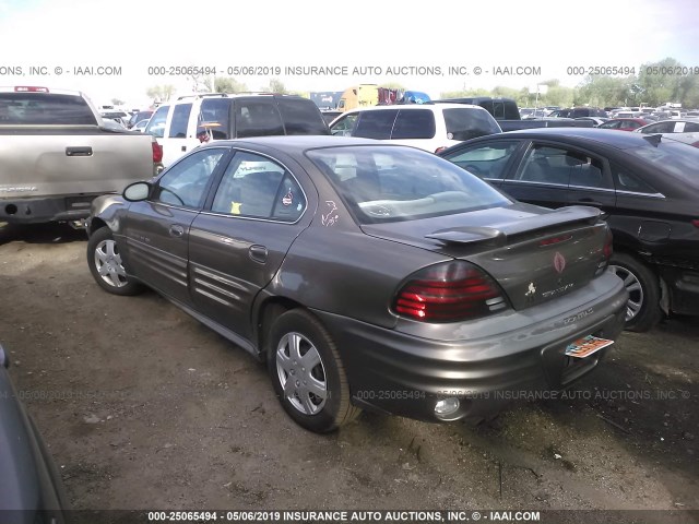 1G2NF52F32C102420 - 2002 PONTIAC GRAND AM SE1 BROWN photo 3