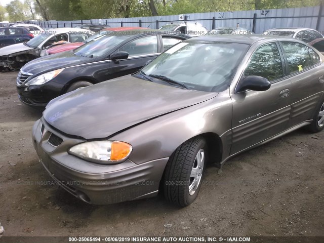 1G2NF52F32C102420 - 2002 PONTIAC GRAND AM SE1 BROWN photo 6