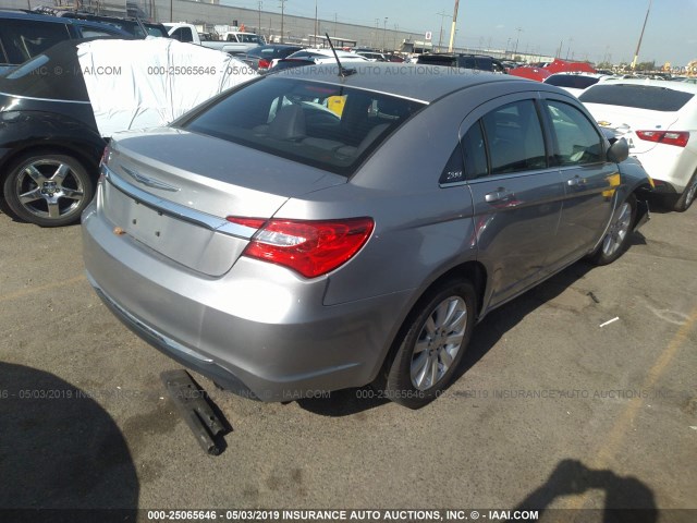 1C3CCBBB8EN107763 - 2014 CHRYSLER 200 TOURING SILVER photo 4