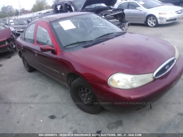 1FAFP6534XK174217 - 1999 FORD CONTOUR LX RED photo 1