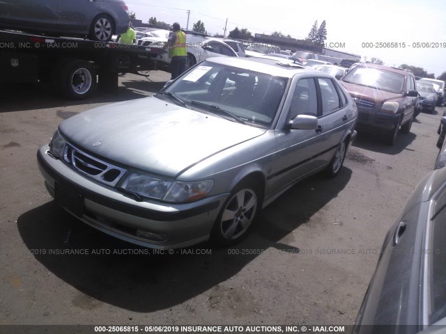 YS3DF58K322023808 - 2002 SAAB 9-3 SE GREEN photo 2