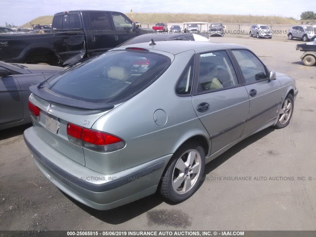 YS3DF58K322023808 - 2002 SAAB 9-3 SE GREEN photo 4