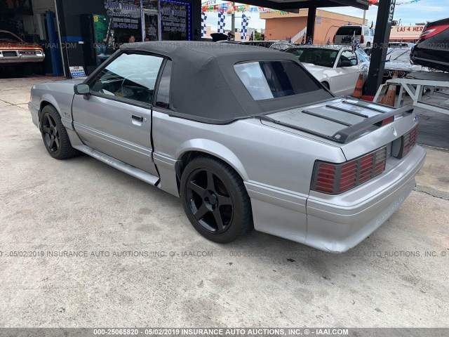 1FACP45EXLF144568 - 1990 FORD MUSTANG GT/COBRA GT SILVER photo 3