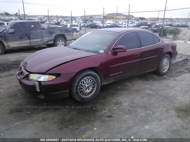 1G2WJ52K8YF243989 - 2000 PONTIAC GRAND PRIX SE MAROON photo 2