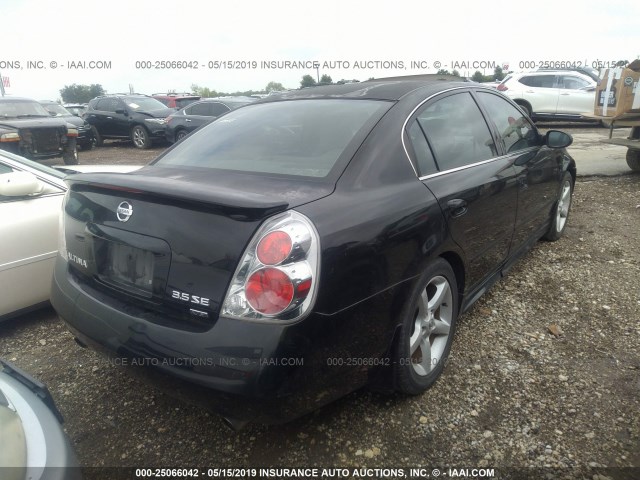 1N4BL11D05N437892 - 2005 NISSAN ALTIMA SE/SL/SE-R BLACK photo 4