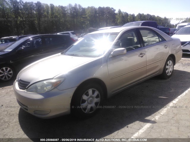 4T1BE32K43U655300 - 2003 TOYOTA CAMRY LE/XLE/SE GOLD photo 2