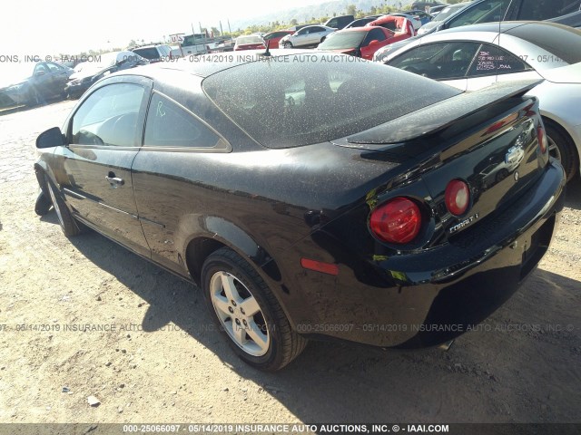 1G1AL18FX87279169 - 2008 CHEVROLET COBALT LT BLACK photo 3