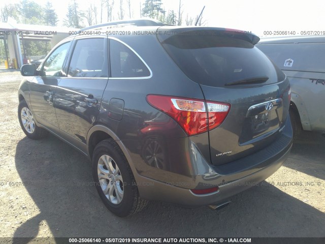 KM8NUDCC9BU156195 - 2011 HYUNDAI VERACRUZ GLS/LIMITED GRAY photo 3