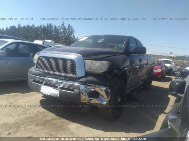 5TFRT54107X006316 - 2007 TOYOTA TUNDRA DOUBLE CAB SR5 BLACK photo 2