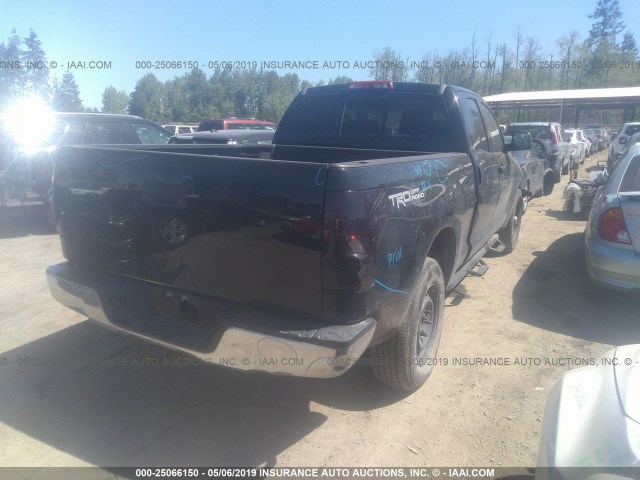 5TFRT54107X006316 - 2007 TOYOTA TUNDRA DOUBLE CAB SR5 BLACK photo 4