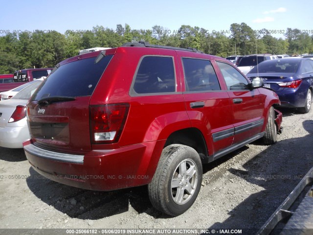 1J4GS48K06C155350 - 2006 JEEP GRAND CHEROKEE LAREDO/COLUMBIA/FREEDOM 红色 照片 4