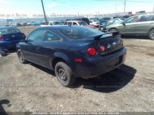 1G1AT18H297277418 - 2009 CHEVROLET COBALT LT BLUE photo 3