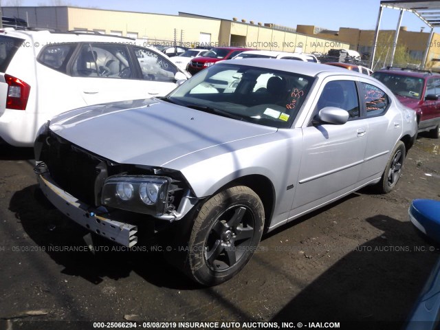 2B3CA3CV7AH243600 - 2010 DODGE CHARGER SXT SILVER photo 2