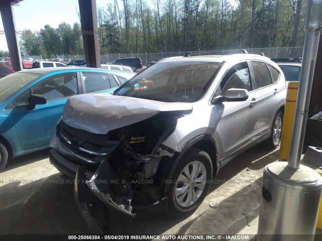 5J6RM3H74CL004192 - 2012 HONDA CR-V EXL SILVER photo 2