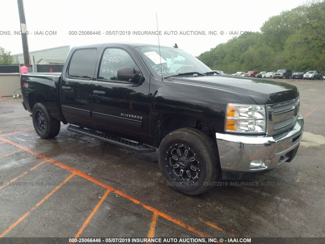 3GCPKSE73CG271662 - 2012 CHEVROLET SILVERADO K1500 LT BLACK photo 1