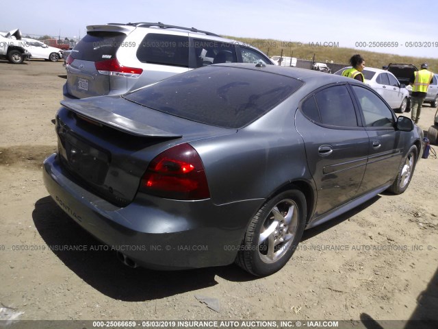2G2WR524X41231273 - 2004 PONTIAC GRAND PRIX GTP GRAY photo 4