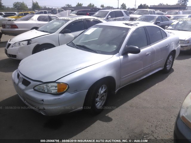 1G2NF52E33C251225 - 2003 PONTIAC GRAND AM SE1 SILVER photo 2