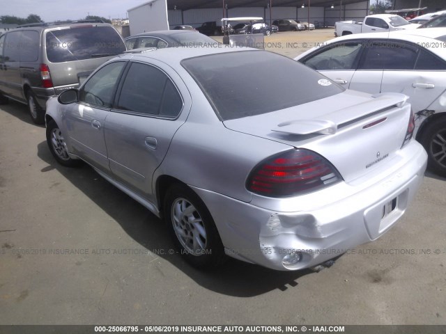 1G2NF52E33C251225 - 2003 PONTIAC GRAND AM SE1 SILVER photo 3