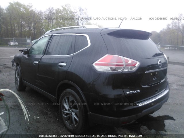 5N1AT2MV9GC851277 - 2016 NISSAN ROGUE S/SL/SV BLACK photo 3