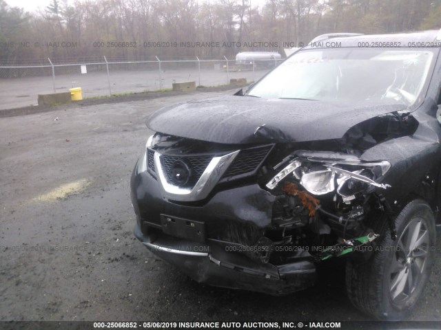 5N1AT2MV9GC851277 - 2016 NISSAN ROGUE S/SL/SV BLACK photo 6