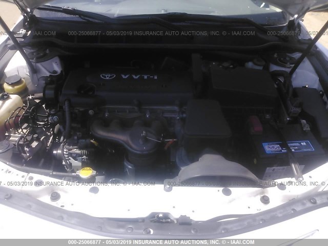 4T1BE46KX7U685875 - 2007 TOYOTA CAMRY NEW GENERAT CE/LE/XLE/SE WHITE photo 10