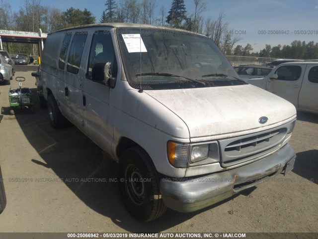 1FTRE1422YHA41091 - 2000 FORD ECONOLINE E150 VAN WHITE photo 1