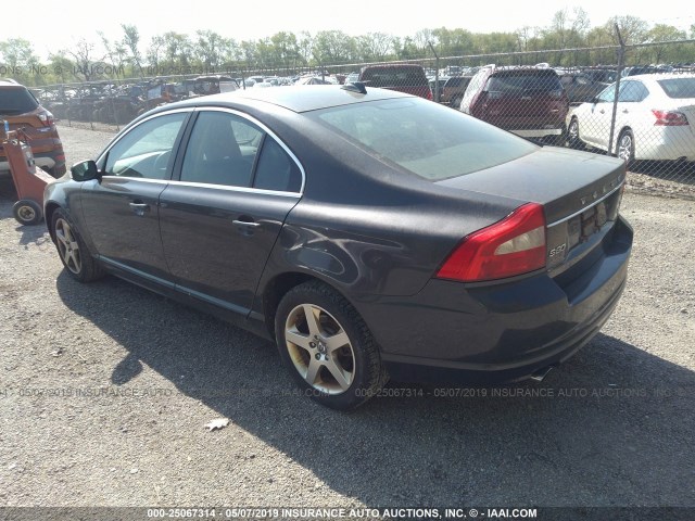 YV1AH992991094807 - 2009 VOLVO S80 T6 BLUE photo 3