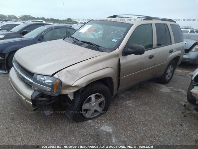 1GNDT13S162105856 - 2006 CHEVROLET TRAILBLAZER LS/LT GOLD photo 2