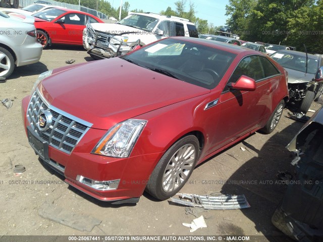 1G6DG1E39E0123425 - 2014 CADILLAC CTS PERFORMANCE COLLECTION RED photo 2