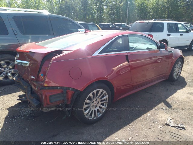 1G6DG1E39E0123425 - 2014 CADILLAC CTS PERFORMANCE COLLECTION RED photo 4