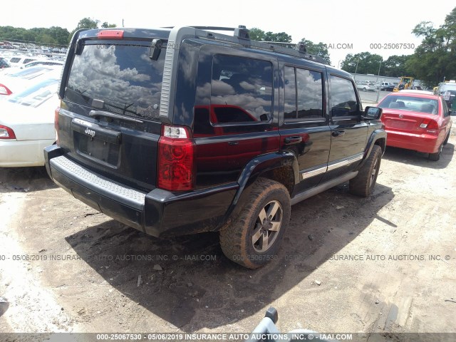 1J8HH48K96C353071 - 2006 JEEP COMMANDER BLACK photo 4